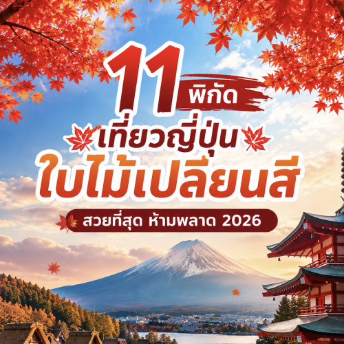 11 พิกัดเที่ยวญี่ปุ่นใบไม้เปลี่ยนสี สวยที่สุด ห้ามพลาด 2026