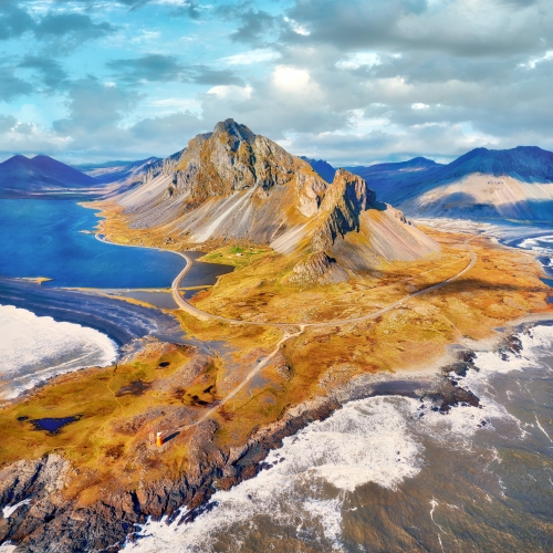 เที่ยว Eystrahorn ไอซ์แลนด์ ภูเขาแกบโบรสุดตระการตา