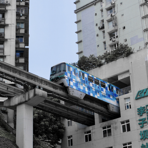 ทัวร์ฉงชิ่ง รถไฟทะลุตึก Liziba Station ที่ต้องไปสักครั้ง