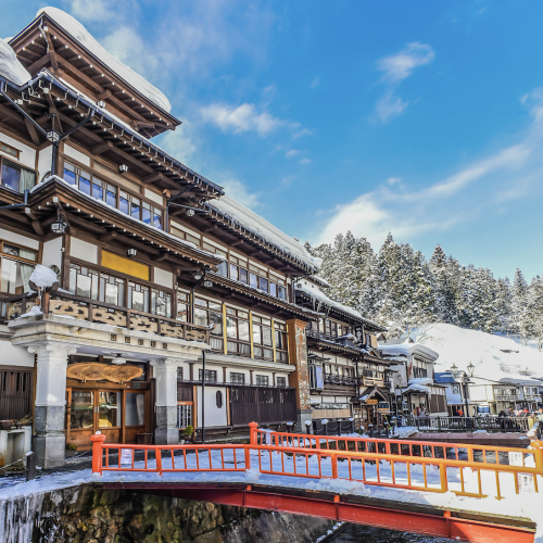 Ginzan Onsen ญี่ปุ่นหน้าหนาว ที่เที่ยวหิมะสุดโรแมนติก