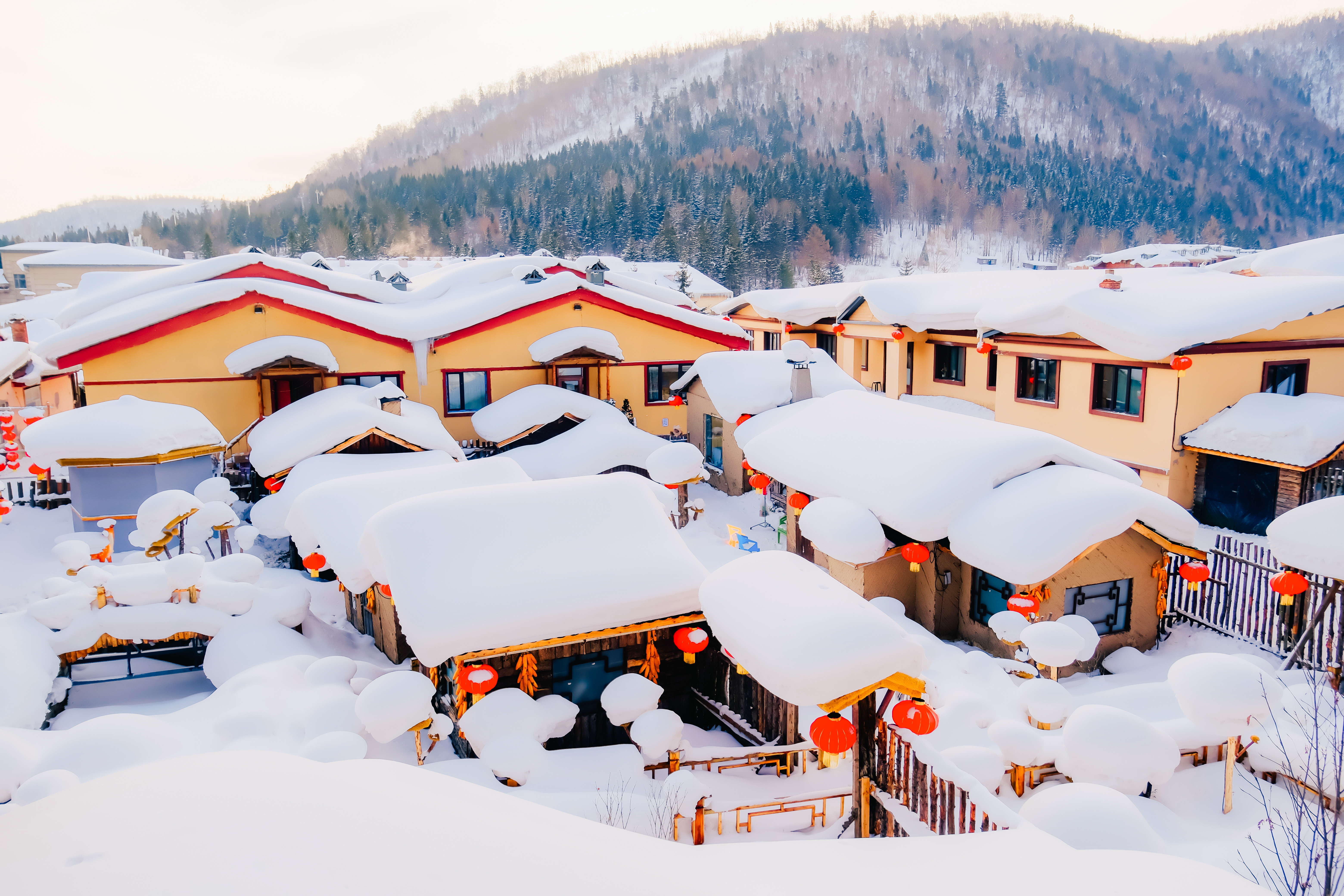 วิถีชุมชนท้องถิ่นในหมู่บ้านหิมะ China Snow Town ฮาร์บิน