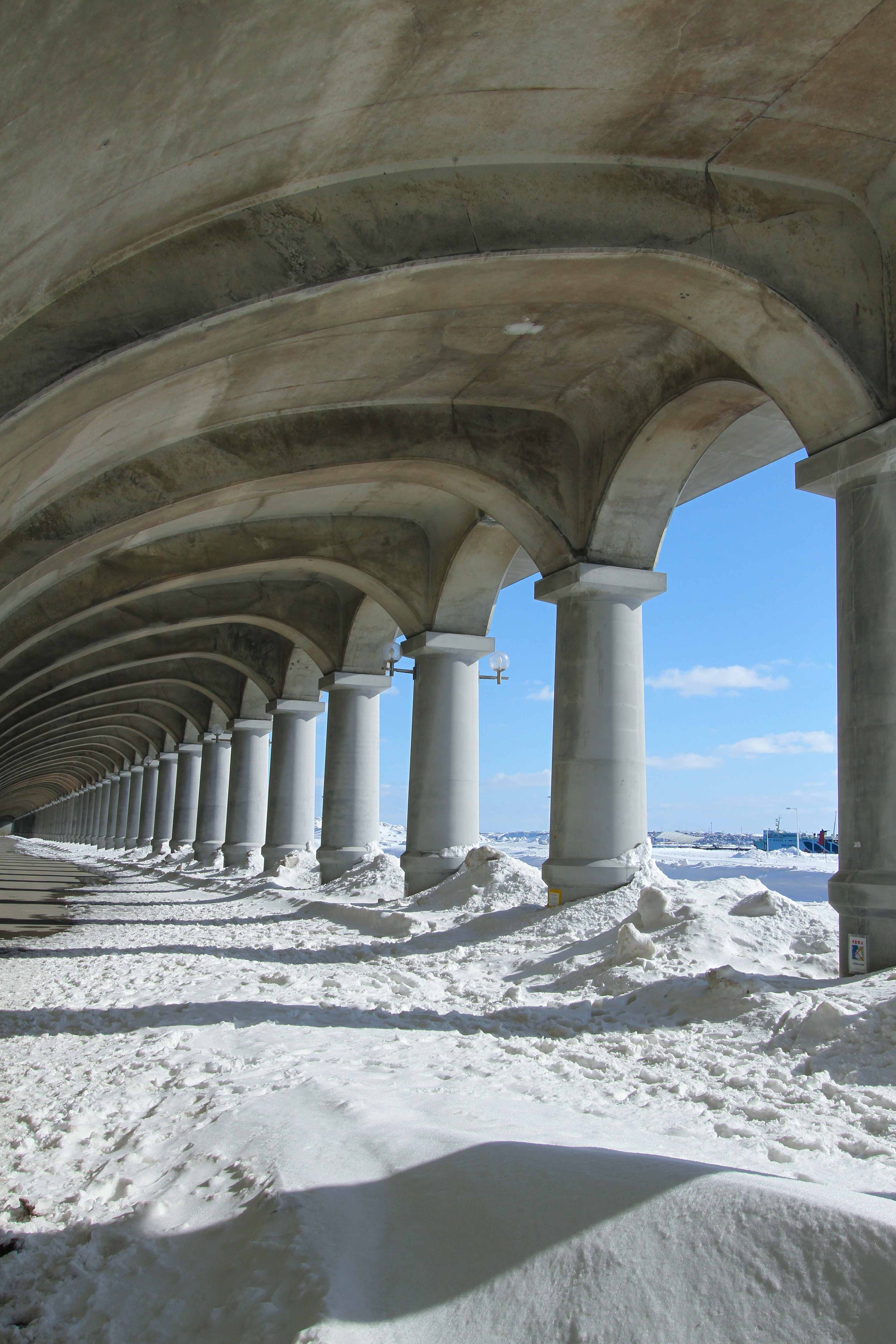 โดมกันคลื่นวักกะไน Wakkanai North Breakwater Dome แลนด์มาร์กสำคัญ