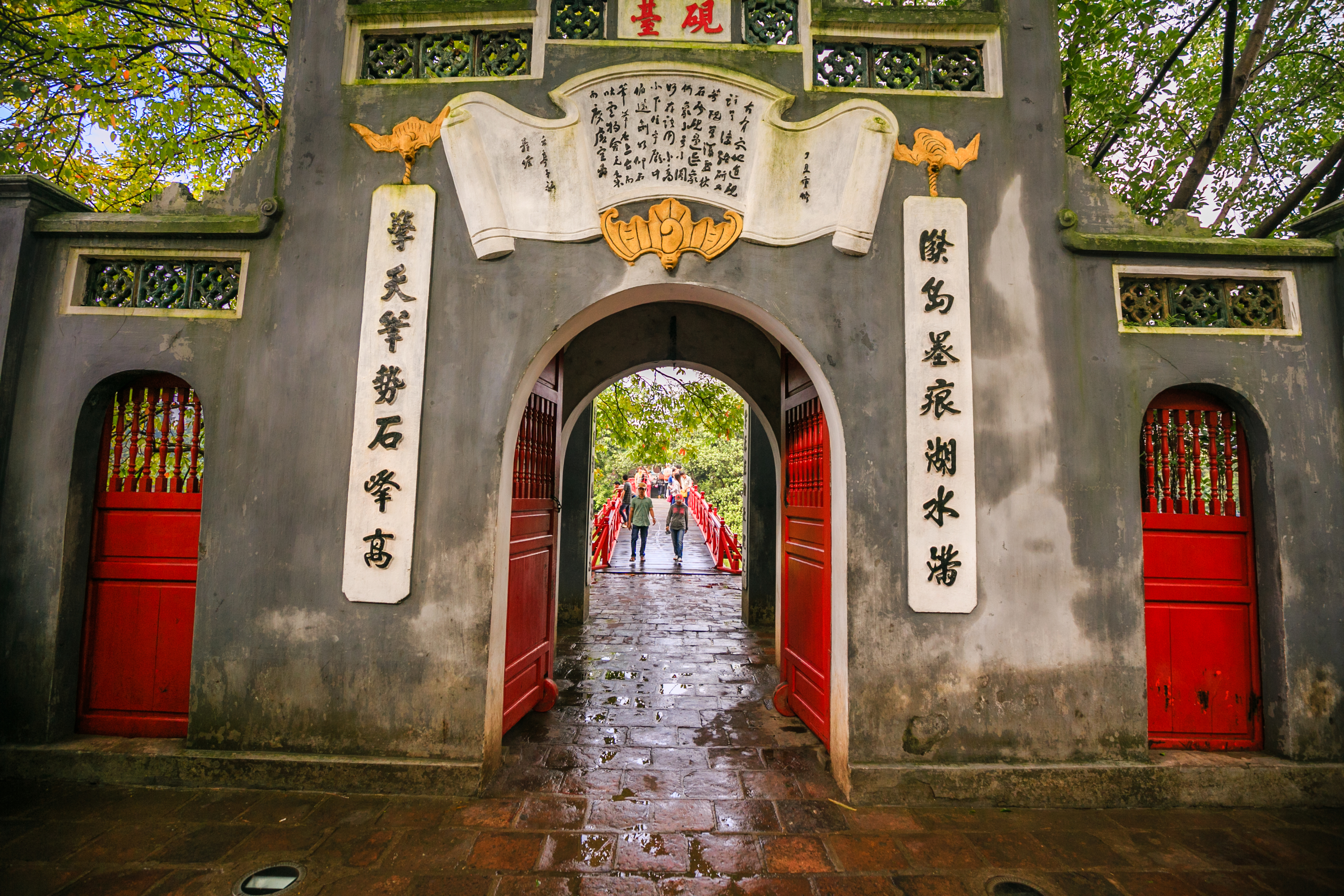วัดเนินหยก Ngoc Son Temple กลางทะเลสาบฮหว่านเกี๊ยม ฮานอย