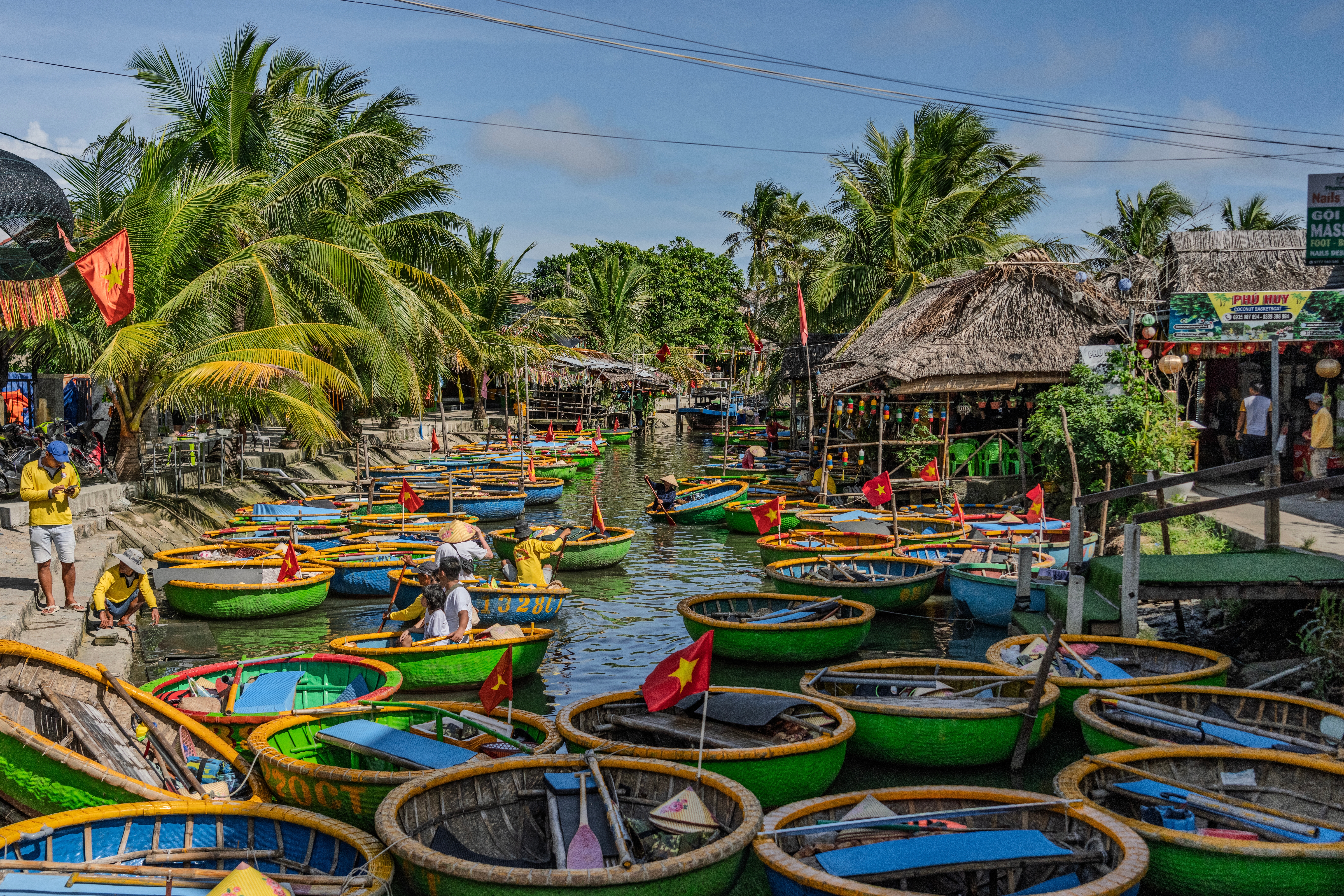 รีวิวเวียดนาม ล่องเรือกระด้งชมวิวธรรมชาติที่หมู่บ้านกั๊มทาน เมืองฮอยอัน