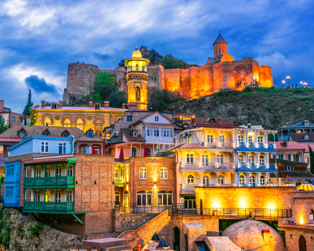 วิวเมือง Tbilisi จาก Narikala Fortress