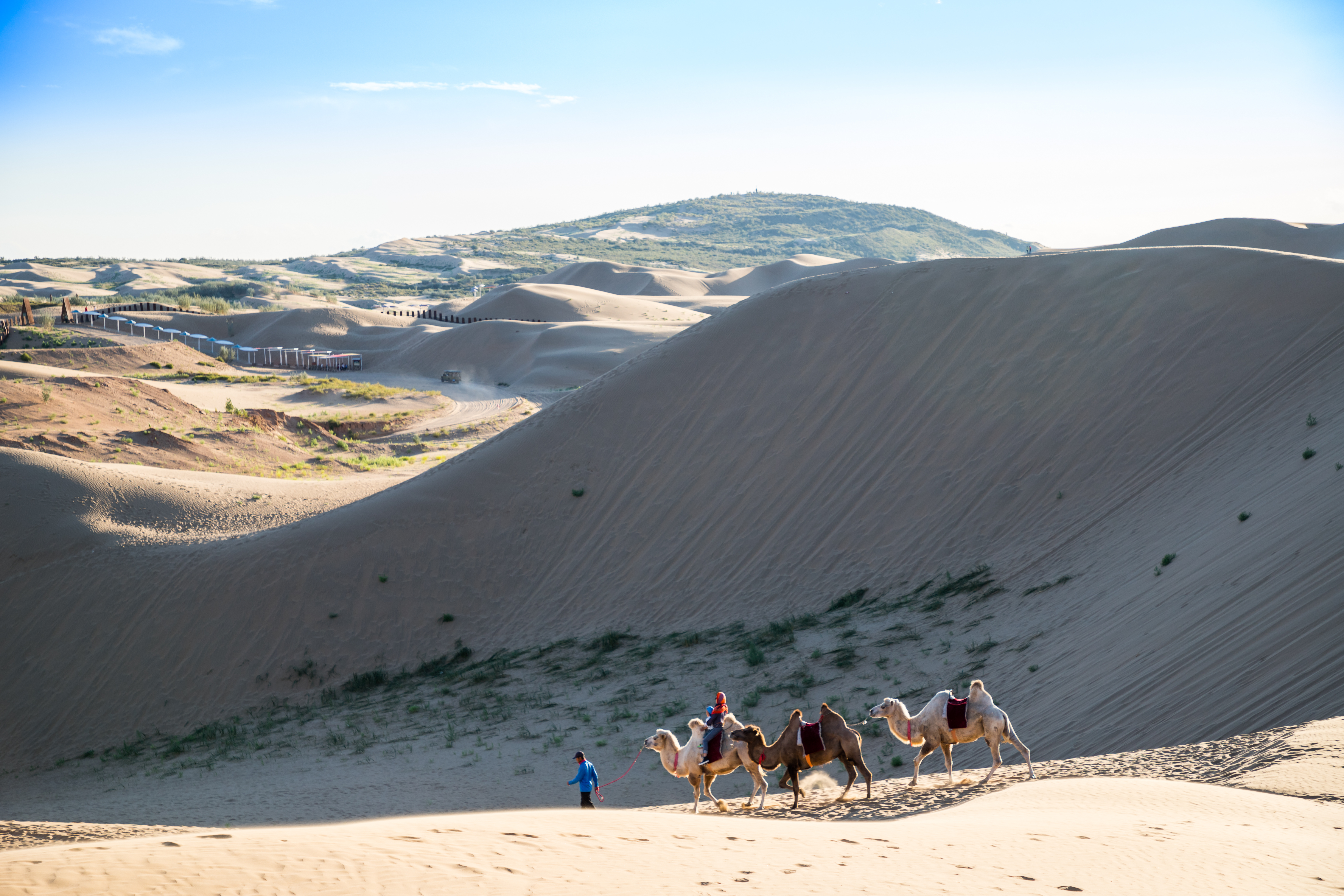 Ordos Inner Mongolia ทุ่งหญ้าและธรรมชาติเปิดกว้าง วิวแลนด์สเคปสวยงาม