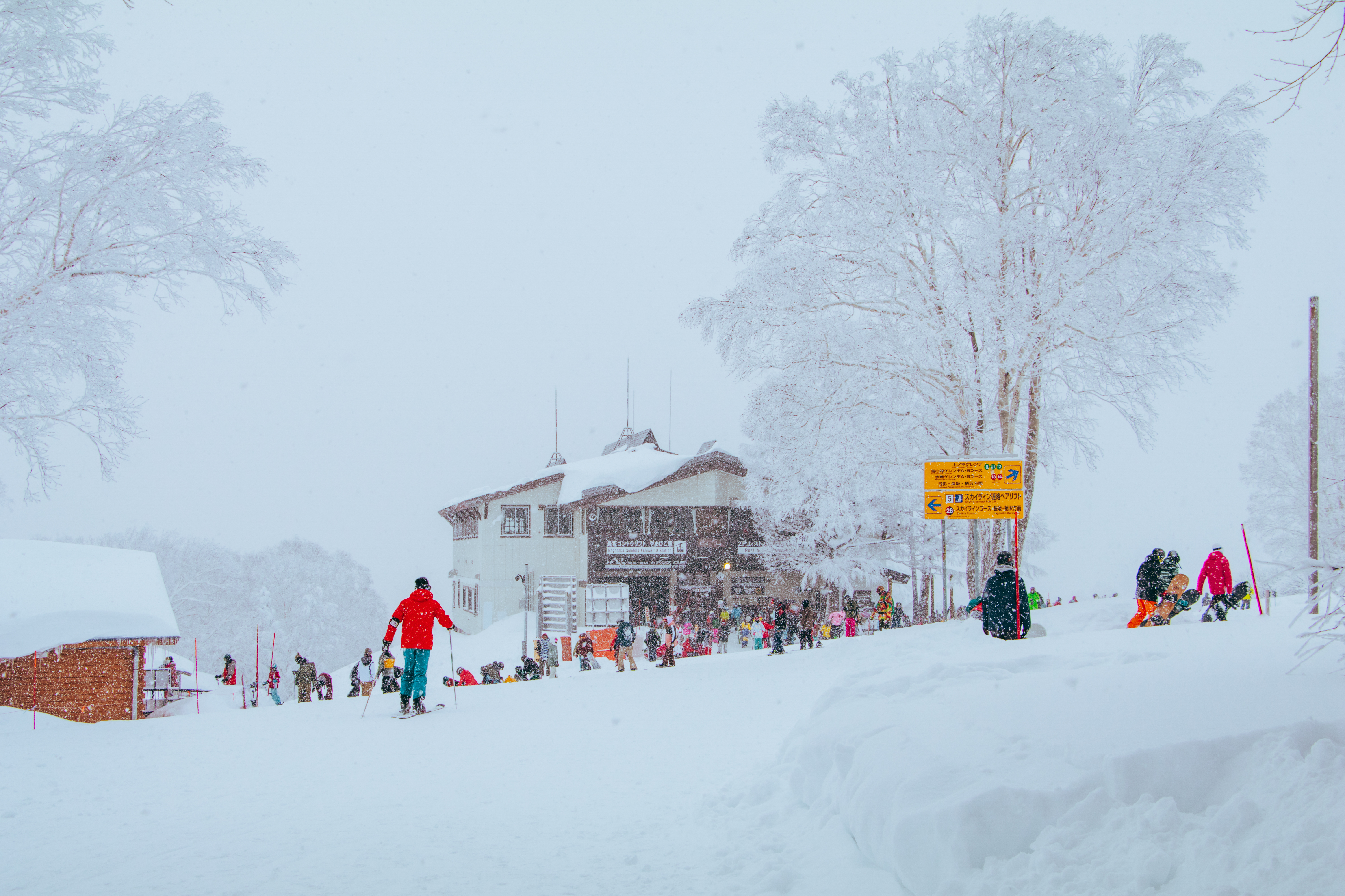 บรรยากาศหมู่บ้านออนเซ็น Nozawa Onsen กลางหิมะ จังหวัดนากาโนะ