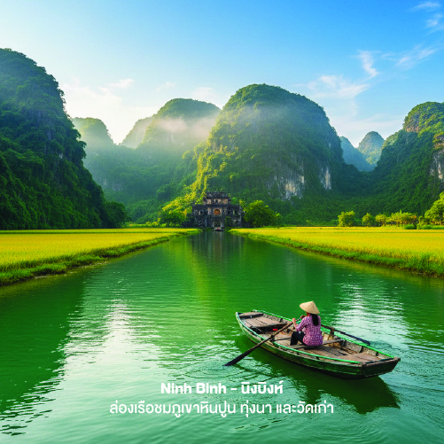 ธรรมชาติและแม่น้ำ Ninh Binh